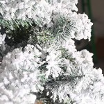Yorimi Mini arbre de Noël artificiel Flocon de neige Décoration de bureau 60 cm