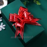 DOULEIN Noeuds d'emballage Cadeau 50 Noeuds Cadeaux pour Noël Mariage Fête Décoration de la Saint-Valentin et Emballage d'anniversaire