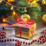 Inntek 2 Rouleaux Ruban Satin Rouge 6mm de Large Bobine de 91M de Ruban Corde pour Créer des Cartes Scrapbooks Emballage Cadeaux et Projets Créatifs Décoration de Noël