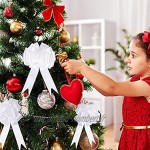 WILLBOND 36 Pièces Noeud à Tirer de Ruban de 6 Pouces Pullbows de Fleuriste de Mariage pour Décorations de Noël Mariage Fête Anniversaire Voiture Vacances Cadeau Sac Panier Bouteille Blanc