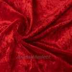 com-four® Noble XXL Sac de Noël en Velours avec Cordon Rouge Pompons Blancs Sac Cadeau de Noël 1 pièce Cordon Rouge