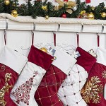 FHzytg Lot de 6 supports pour chaussettes de Noël Antidérapants Design antidérapant Pour suspendre des chaussettes de Noël