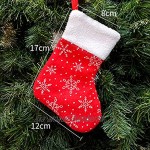 Takefuns Lot de 12 petites chaussettes de Noël à suspendre au mur pour sapin de Noël