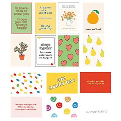 bfh 13Pack Kit De Collage De Mur De Fruits Images Esthétiques Décor De Chambre À Coucher pour Adolescentes Kit De Collage pour Décoration Murale