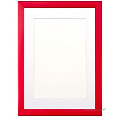 Cadre Photo Affiches Cadre pour Gamme de Couleurs Arc-en-Ciel Dimension 35,6 x 27,9 cm pour A4 des Photos -Cadre Rouge avec Blanc Mont