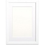 Cadre Photo Affiches Cadre pour Gamme de Couleurs Arc-en-Ciel Dimension 50,8 x 40,6 cm pour A3 des Photos -Cadre Blanc avec Blanc Mont
