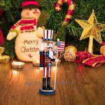 Abaodam Marionnette classique en bois de noyer Soldat Casse-noisette jouet de bureau utilisé pour célébrer Noël