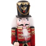 Homyl 30cm Soldat Casse-Noisette en Bois Marionnette Figurine Décoration Maison Salon Chambre