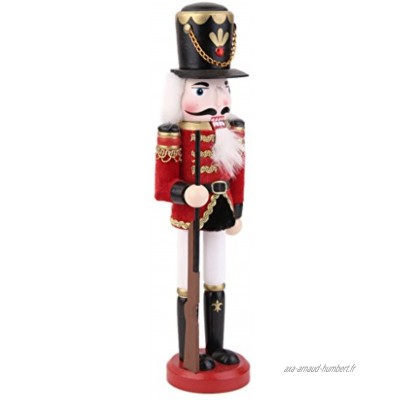 Homyl 30cm Soldat Casse-Noisette en Bois Marionnette Figurine Décoration Maison Salon Chambre