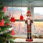 humorous Casse-Noisette Roi Batteur Traditionnel en Bois Figurine Décorations De Noël Fêtes Maison Cadeau Anniversaire Noël Fête