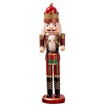humorous Casse-Noisette Roi Batteur Traditionnel en Bois Figurine Décorations De Noël Fêtes Maison Cadeau Anniversaire Noël Fête