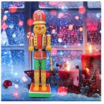 JUSTHUI Figurine Ornements 35cm Christmas Noisette Poupée Dessin animé Noyer Arbre De Noël Décoration Accessoires Famille Fêtes Fête