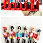 SHYPT 6pcs décorations de Noël de Noël noisette poupée de poupée soldat Figurines miniatures Vintage fabriqué artisanal marionnette Color : A Size : 12 * 5cm