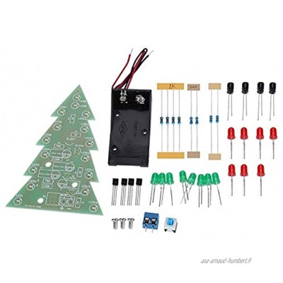 DeWin Arbre de Noël LED Kit de Circuits imprimés LED DIY Flash Tree Ensemble de pièces électroniques pour Arbre de Noël 3D