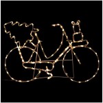FEERIC CHRISTMAS Déco de Noël Lumineuse Vélo en 2D Tube 104 LED Blanc Chaud L 60 cm
