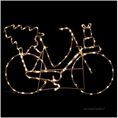 FEERIC CHRISTMAS Déco de Noël Lumineuse Vélo en 2D Tube 104 LED Blanc Chaud L 60 cm