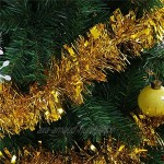Guirlandes métalliques torsadées pour décoration de sapin de Noël anniversaire fête 12 M or
