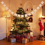 Joyeux Noël toile de jute Bunting Bannière guirlandes avec ruban Bow Hanging 3m 3.6m Xl bannière de toile de jute bannière 2 Styles de bannière pour la fête de Noël Fournitures Décorations Style-2