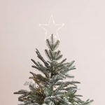 Cimier de Sapin de Noël Etoile Lumineuse avec Micro LED Blanc Chaud à Piles par Lights4fun