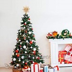 EKKONG Étoile Sapin de Noel Pointe de Sapin Noël en Paille Naturel Décoration de Sapin de Noël