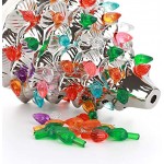 GREENSTORE Lot de 100 mini ampoules colorées en céramique pour sapin de Noël En plastique Décoration d'intérieur Accessoires de bricolage couleurs mélangées