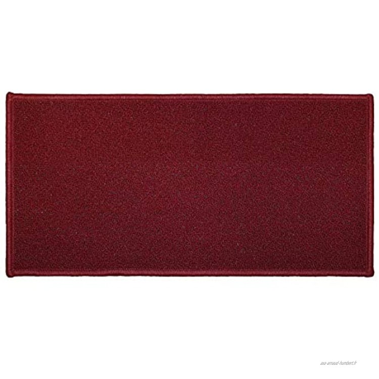tapis deco rectangle 50 x 120 cm uni primobis rouge