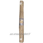 tapis deco rond 0 120 cm jute uni+pompons shira blanc