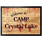 1art1 Vendredi 13 Paillasson Essuie-Pieds Welcome to Camp Crystal Lake 70 x 50 cm