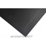 ID Mat Mirande Noir Tapis Paillasson Fibres Nylon sur Semelle PVC caoutchouté 40 x 60 cm