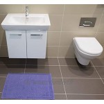 Tapis de bain 50 x 70 cm il ne s’agit pas d’un véritable tapis de bain 100 % coton naturel lavable pour hôtel salle de bains 750 g m² lavande