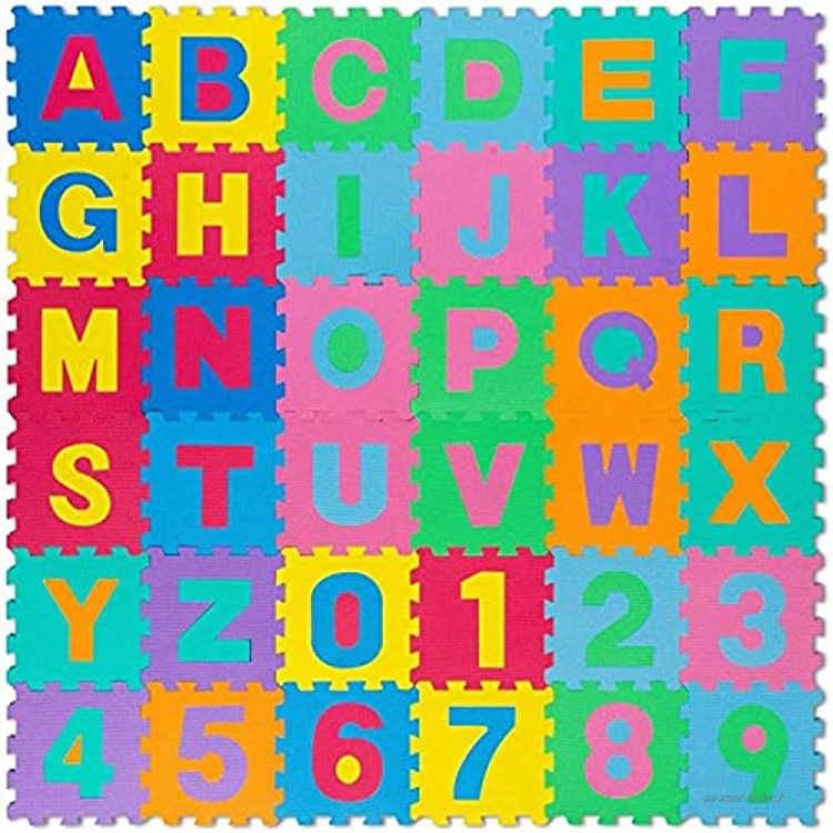 all Kids United Tapis Puzzle pour Enfants Tapis pour Enfants Tapis de Jeu Tapis de Jeu en Mousse EVA 86-TLG ; 186x186cm