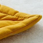 HshDUti Tapis Rampant Doux de Forme de Feuille de Bébé Carpet Nouveau-né Décoration de Chambre d'enfant Paillassons de Jeu Yellow