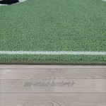 Tapis pour Enfants Tapis De Jeux Chambre d'enfant avec Motif Football Vert Dimension:100x200 cm