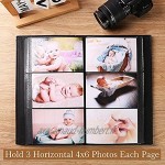Vienrose Album Photo Traditionnel 10x15 cm 300 Poches Grande Capacité Couverture en Cuir pour Mariage Famille Bébé Vacances