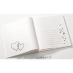 Walther UH-123 Hochzeitsalbum Sweet Heart mit Ausstanzung zur persönlichen Gestaltung 60 Seiten 28 x 30,5 cm weiß