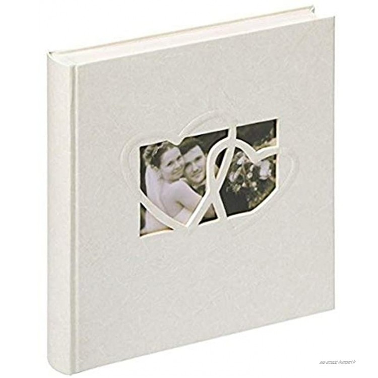 Walther UH-123 Hochzeitsalbum Sweet Heart mit Ausstanzung zur persönlichen Gestaltung 60 Seiten 28 x 30,5 cm weiß