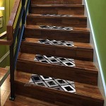 Ahmi Lot de 15 tapis de marches d'escalier 20,3 x 50,8 cm Tapis d'escalier d'intérieur Tapis de protection pour escaliers courts pour personnes âgées enfants et animaux domestiques Facile à nettoyer