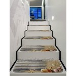 Alivier Lot de 5 tapis de marches d'escalier antidérapants en polaire 70 x 22 cm