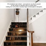 Hozee Autocollant d'escalier Moisissure d'autocollant d'escalier Antistatique résistant à l'humidité pour la Maison