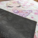 Adorable tapis de jeu en forme de fille dansante Doux et antidérapant Lavable Décoration de chambre Tapis de jeu couleur : 3 taille : 80 x 130 cm