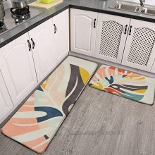 Lot de 2 tapis de cuisine lavables antidérapants pour intérieur ou extérieur