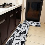 Lot de 2 tapis de cuisine lavables antidérapants pour intérieur ou extérieur Motif lac de Loon