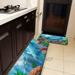 Lot de 2 tapis de cuisine lavables antidérapants pour intérieur ou extérieur Seavilians Jerry Lofaro