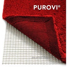 Purovi® Sous-tapis antidérapant pour tapis ou paillassons | Dimensions 200 x 80 cm | Thibaude | Peut être coupé | Tapis antidérapant