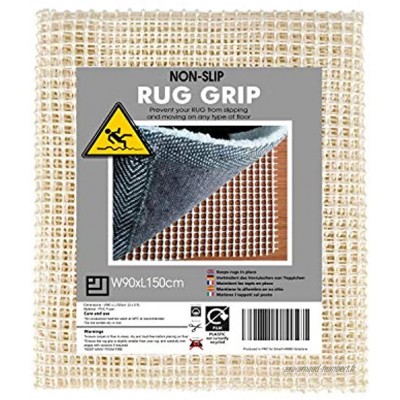Rug Grip Tapis antidérapant en mousse PVC pour une utilisation sur les sols 90 x 150 cm