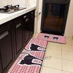 Stoffkatze Lot de 2 tapis de cuisine lavables antidérapants pour intérieur ou extérieur