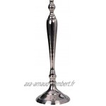 Bougeoir chandelier à 5 branches en métal argenté candélabre 60 cm