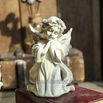 Statue Angel Retro Resine Home Bougeoir Décoration de TableBlanc,Beige Color : Beige Taille : B