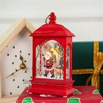 CUIFULI Lanterne de Noël décorative à LED vintage à suspendre fonctionnant à piles Blanc chaud