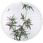 geneic Lanterne ronde en bambou Style oriental chinois Pour restaurant fête de mariage décoration d'intérieur